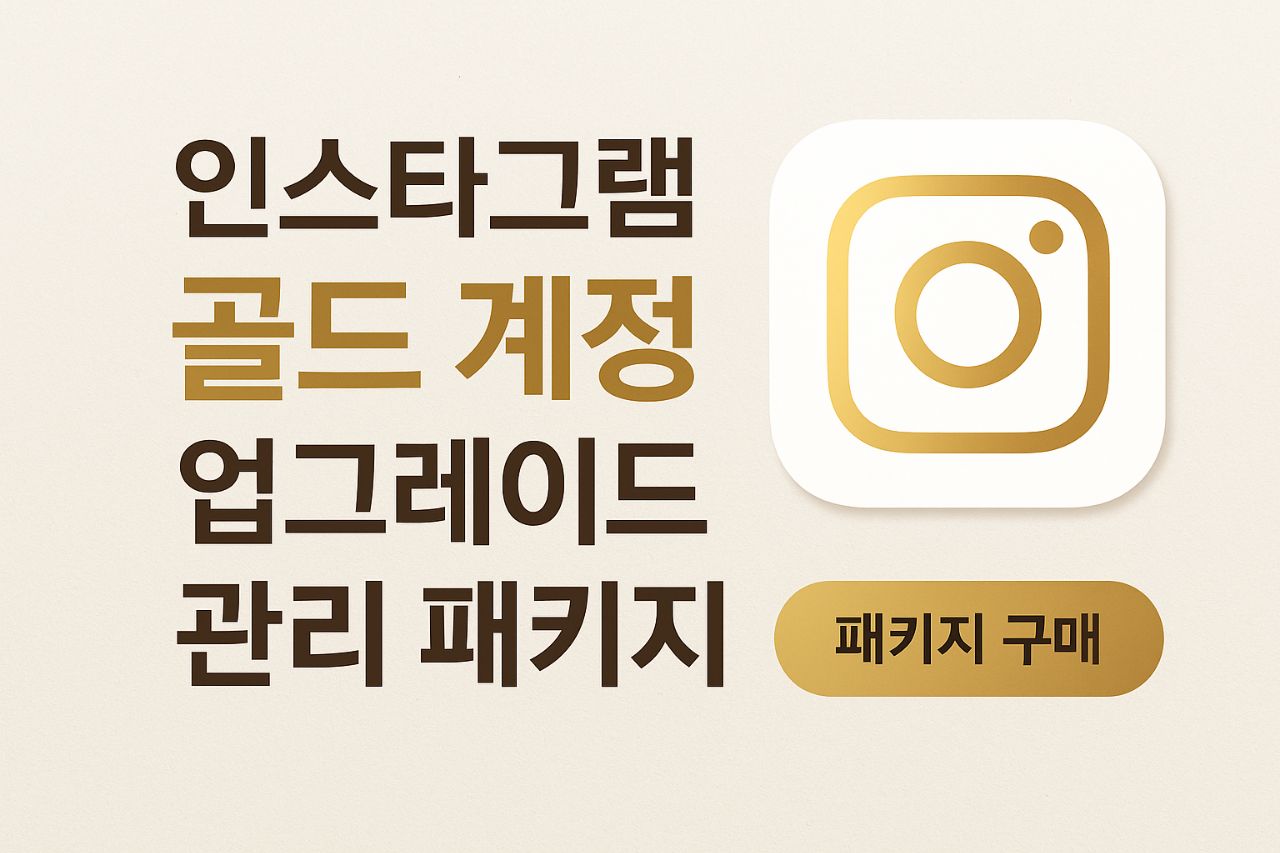 골드 계정 업그레이드 관리 패키지